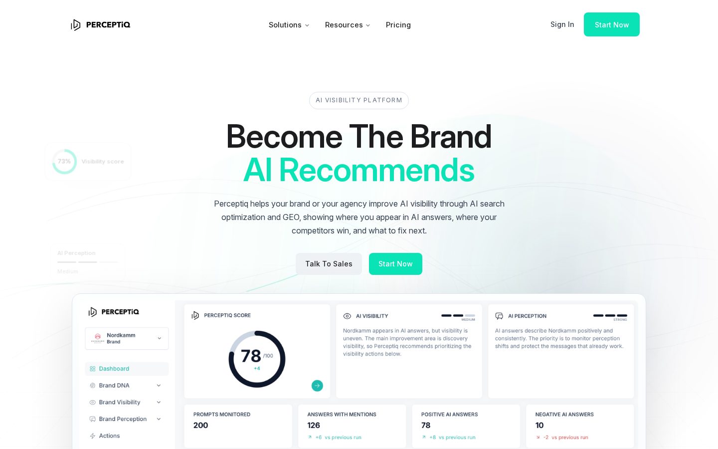 Perceptiq Homepage