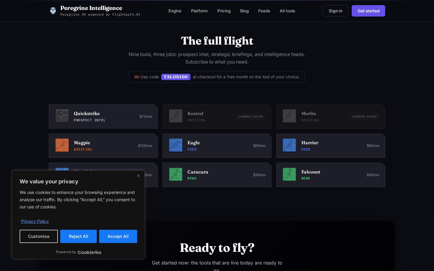 Peregrine OS Pricing