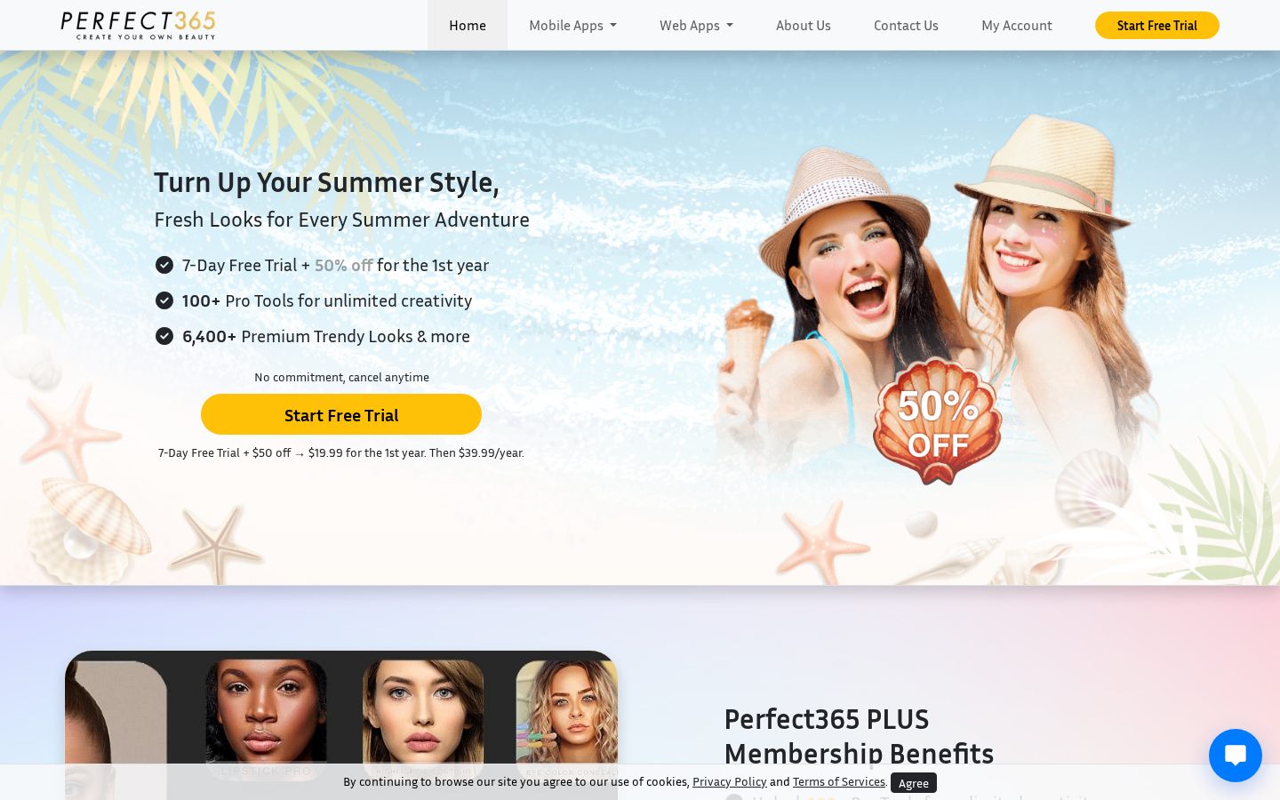 Perfect365 Homepage