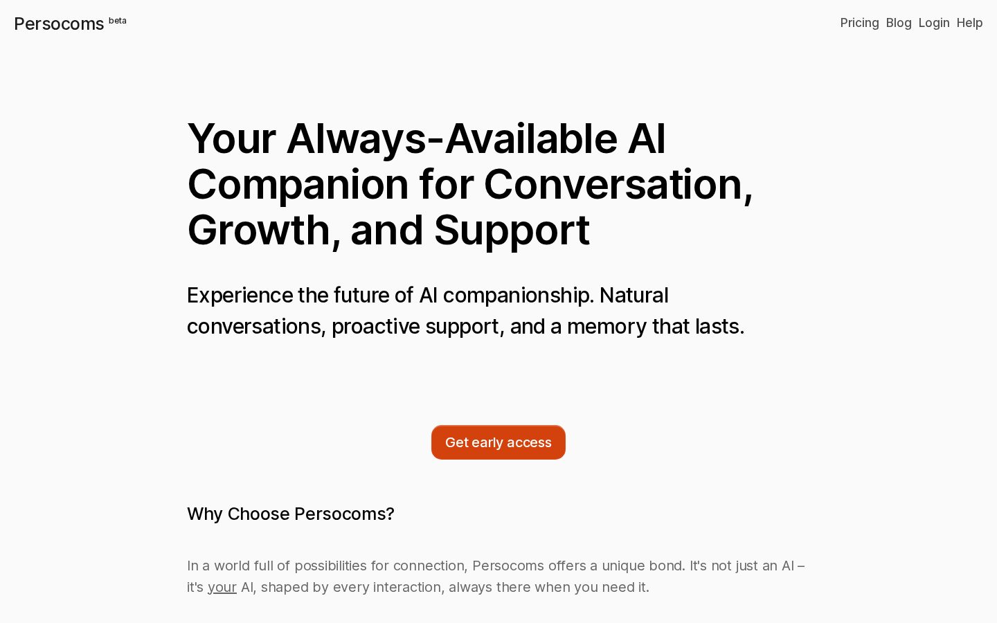 Persocoms Homepage