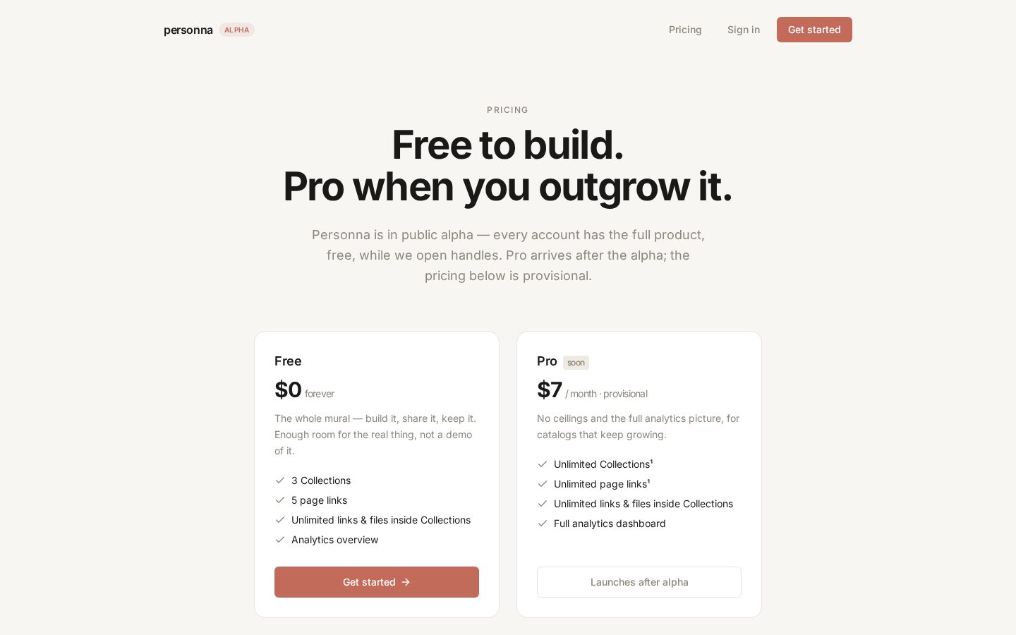Personna Pricing