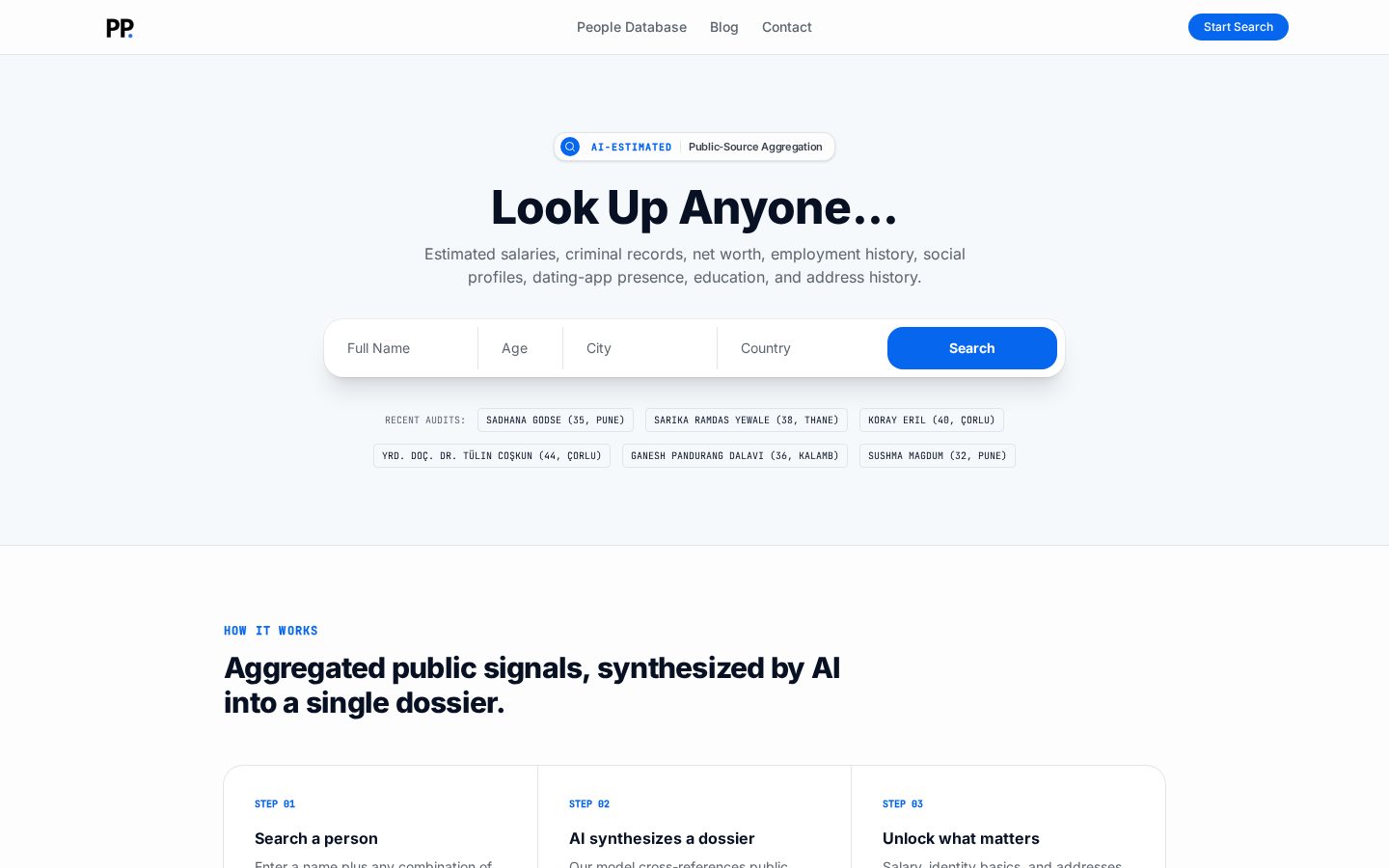Personpages Homepage