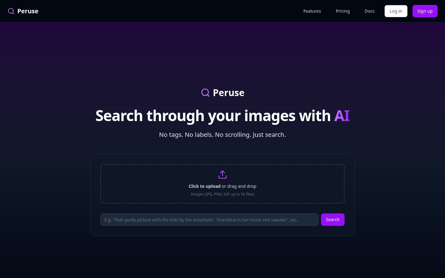 Peruse Homepage