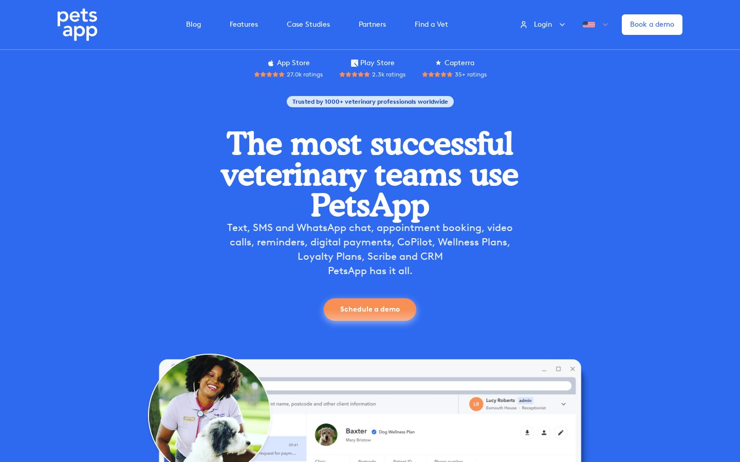 PetsApp Homepage