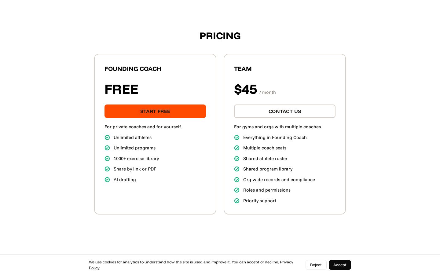 Phaserr Pricing