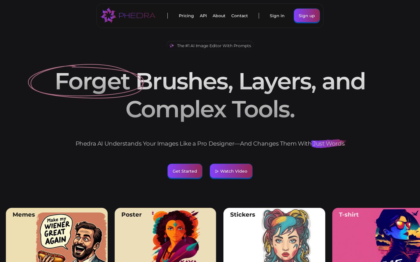 Phedra AI Homepage