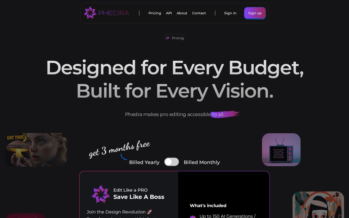 Phedra AI Pricing