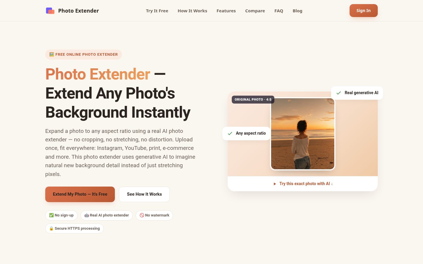 Photo Extender Homepage