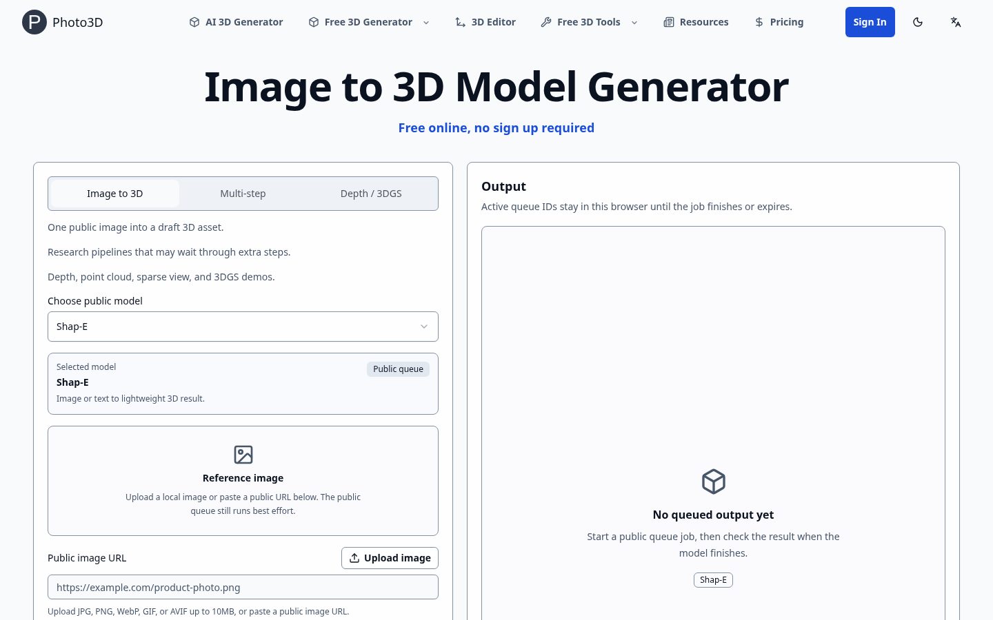 Photo3D Homepage