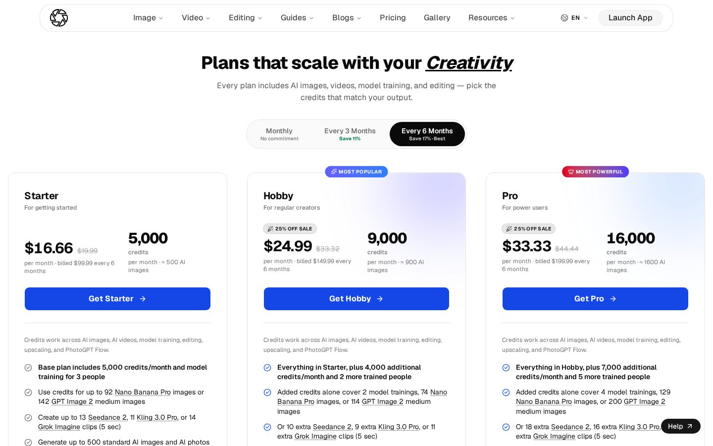 PhotoGPT AI Pricing