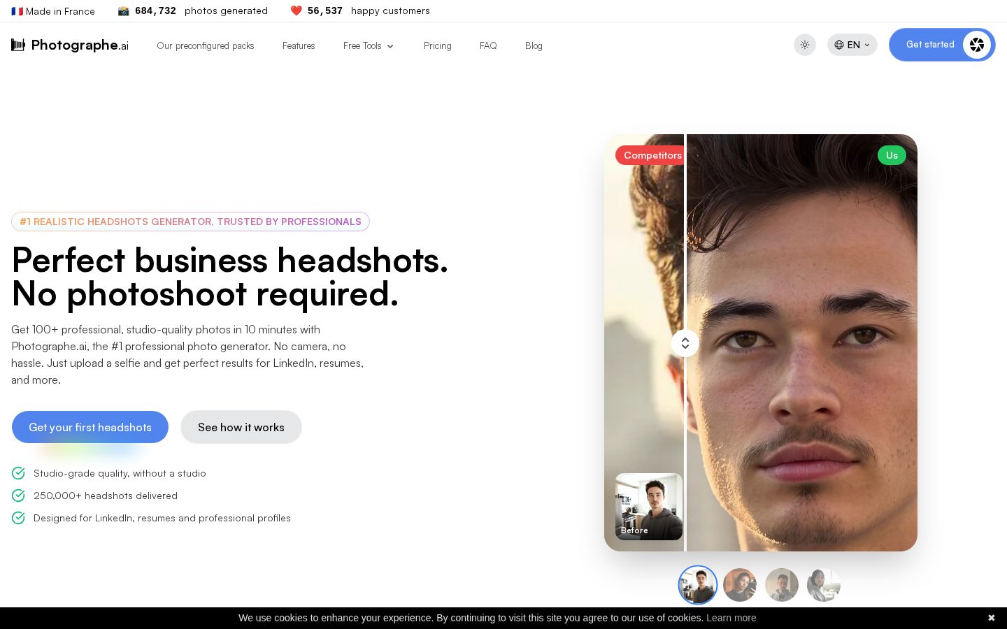 Photographe AI Homepage