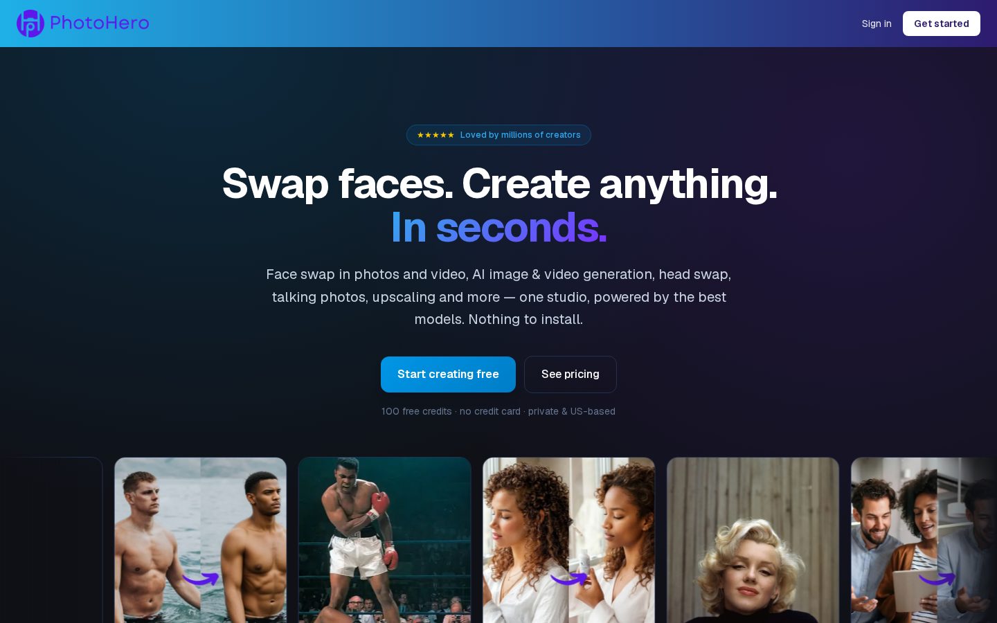 PhotoHero Homepage