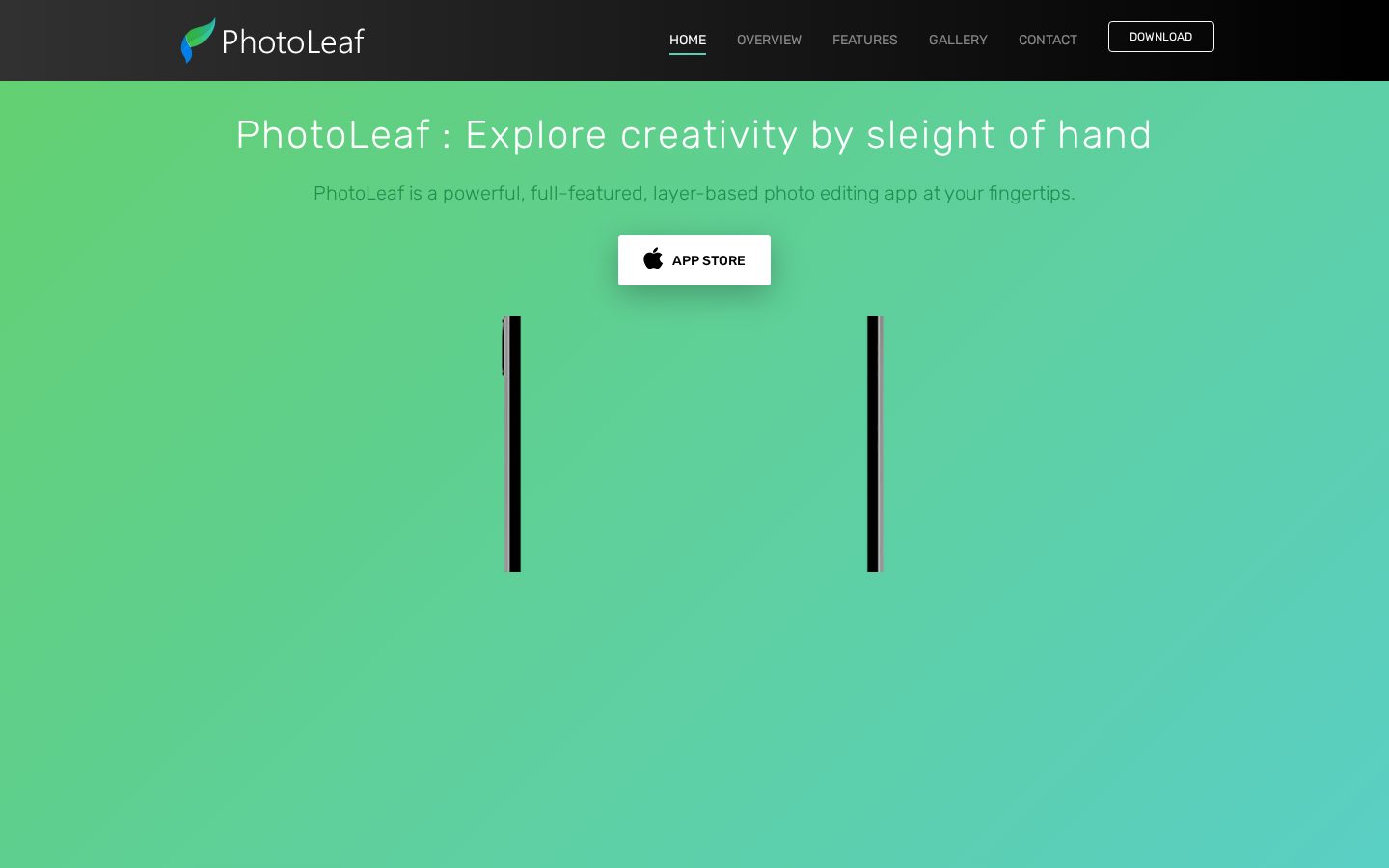 PhotoLeaf Homepage