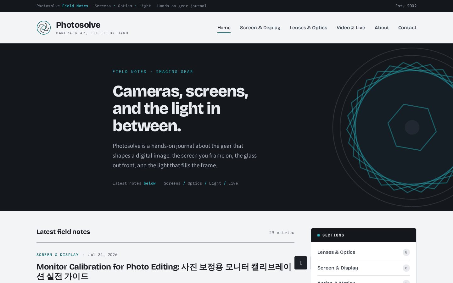 PhotoSolve Homepage