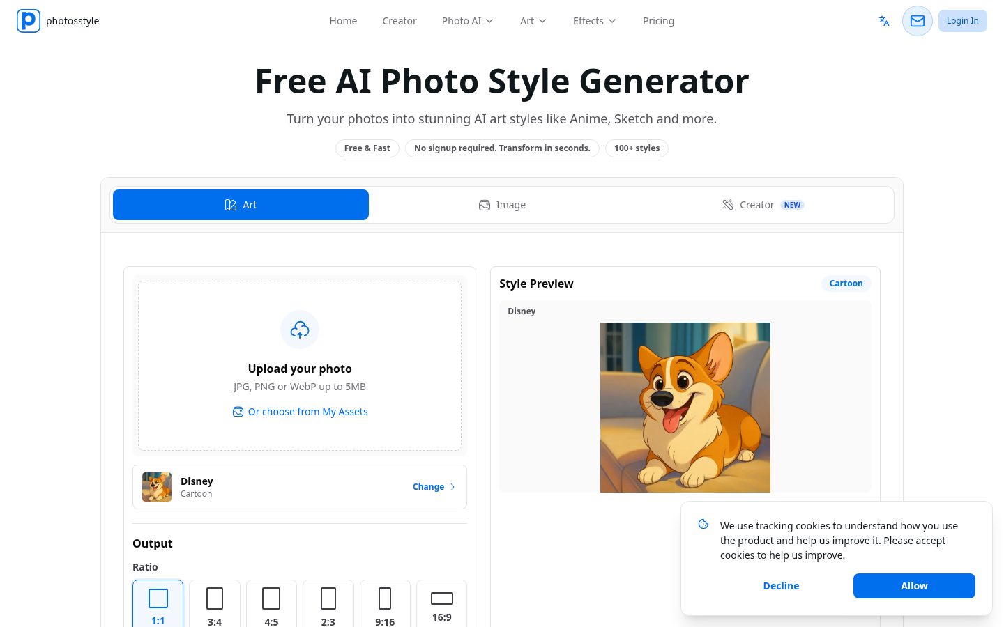 PhotosStyle Homepage