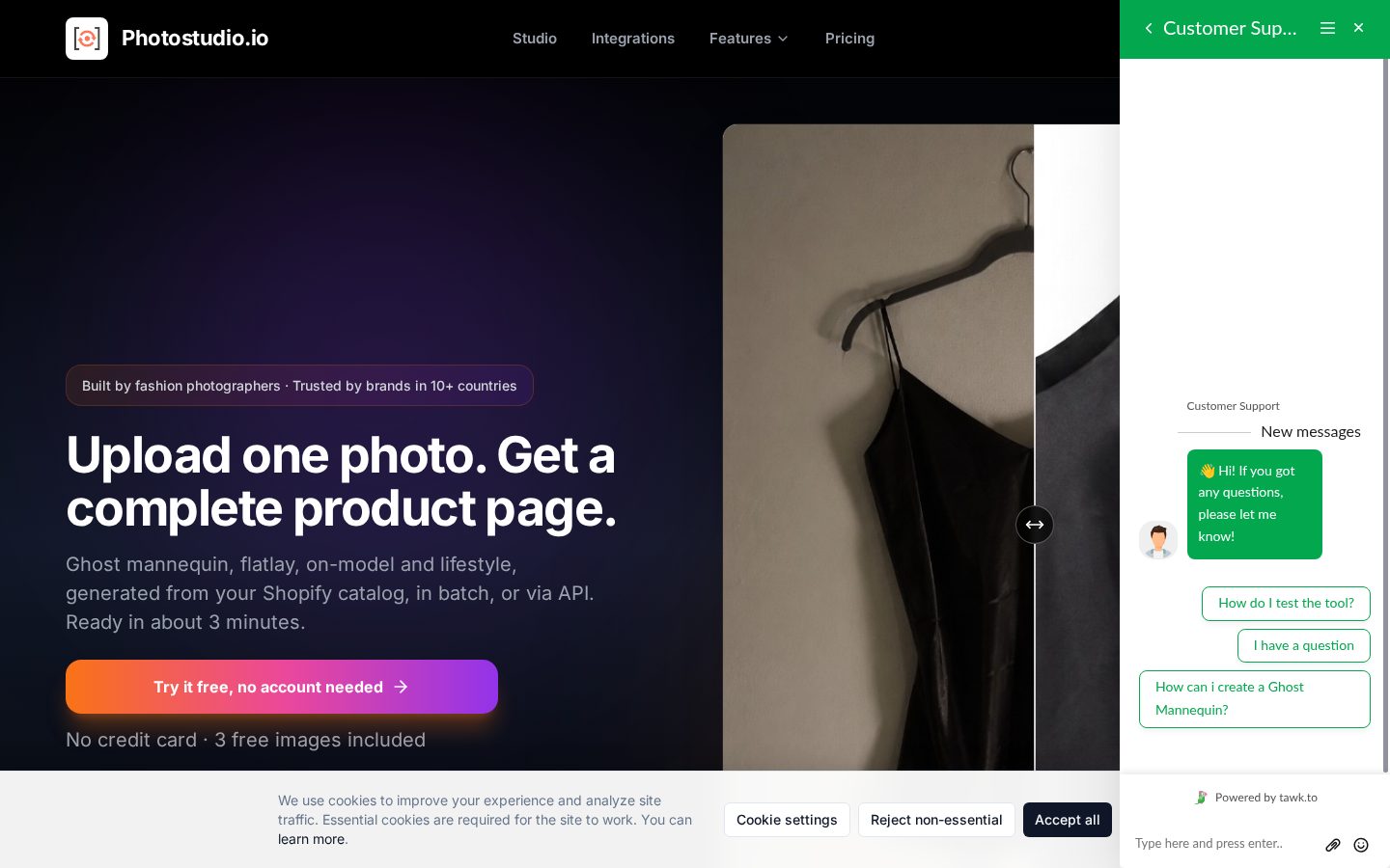 Photostudio Homepage