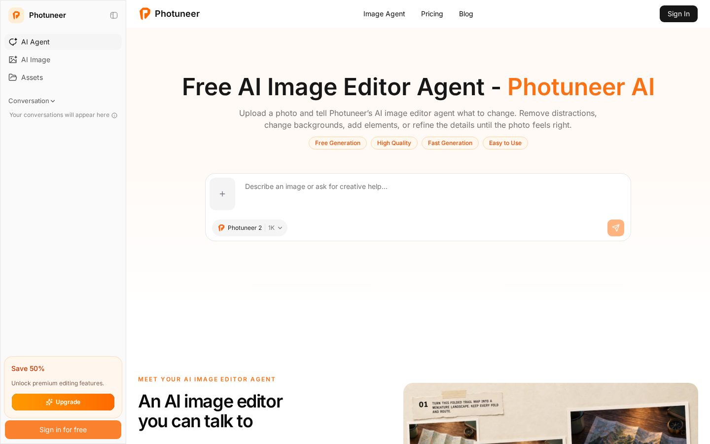 Photuneer Homepage