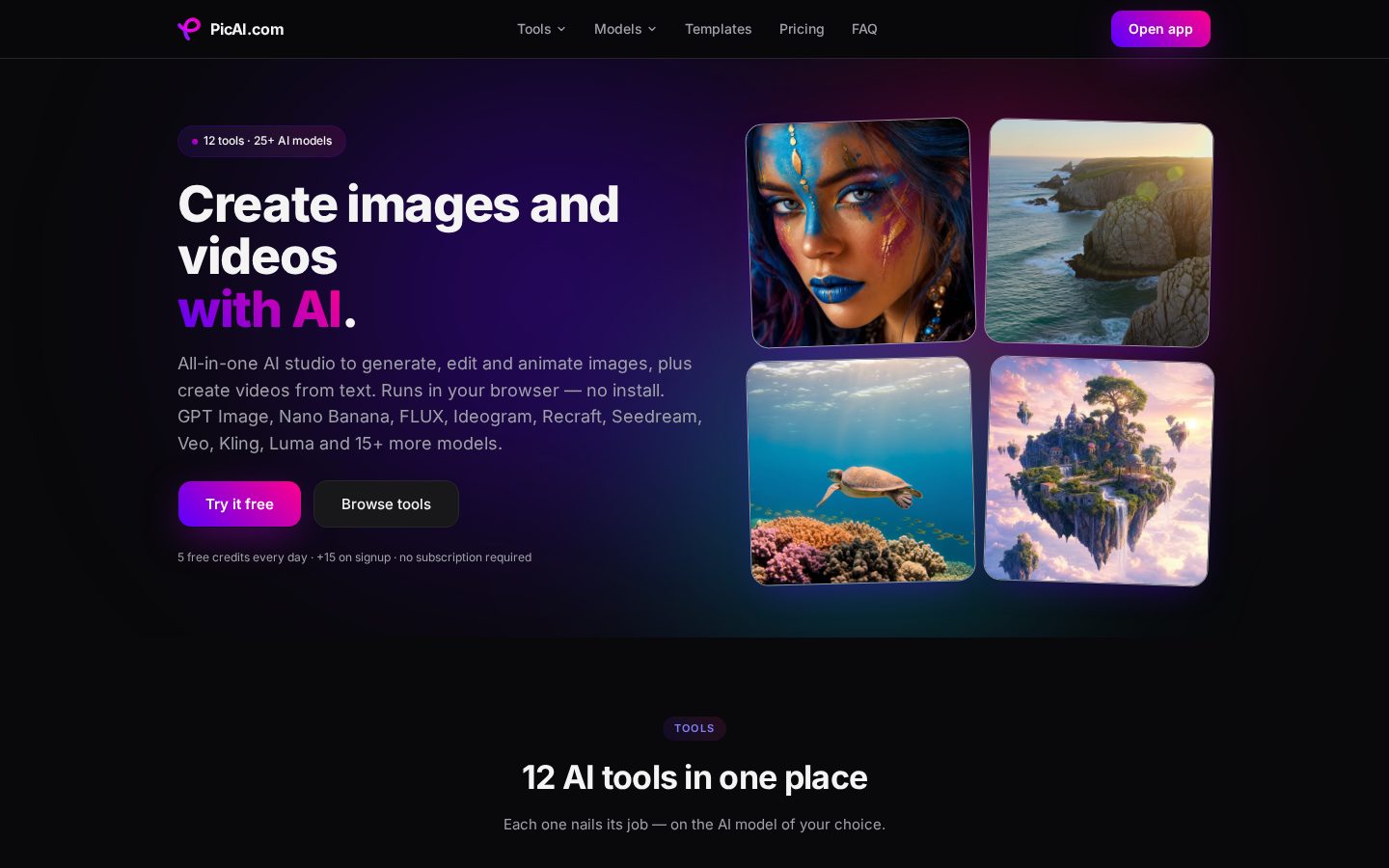 PicAI Homepage