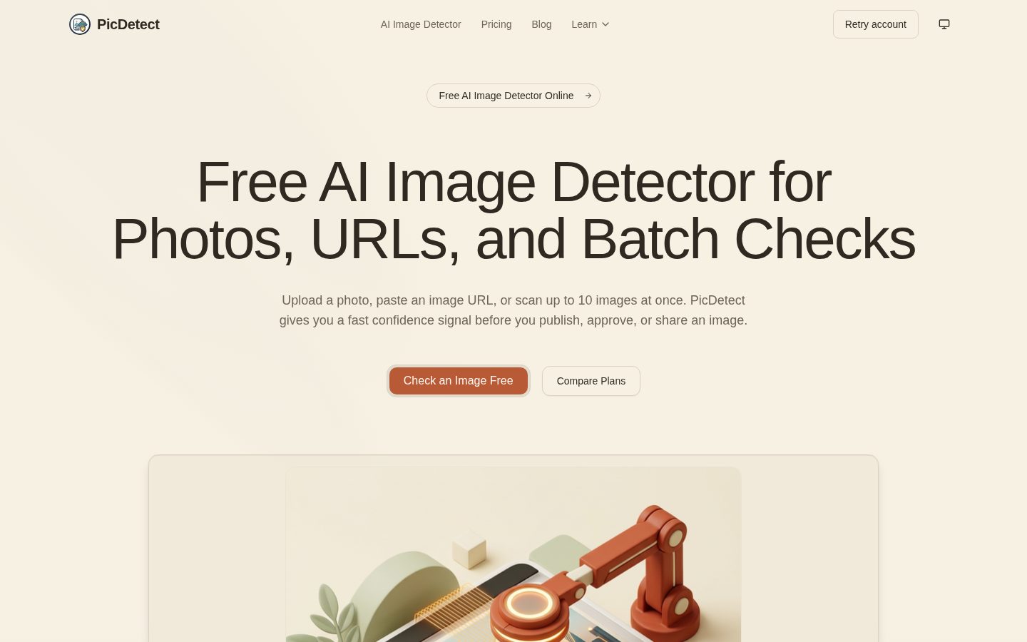 PicDetect Homepage