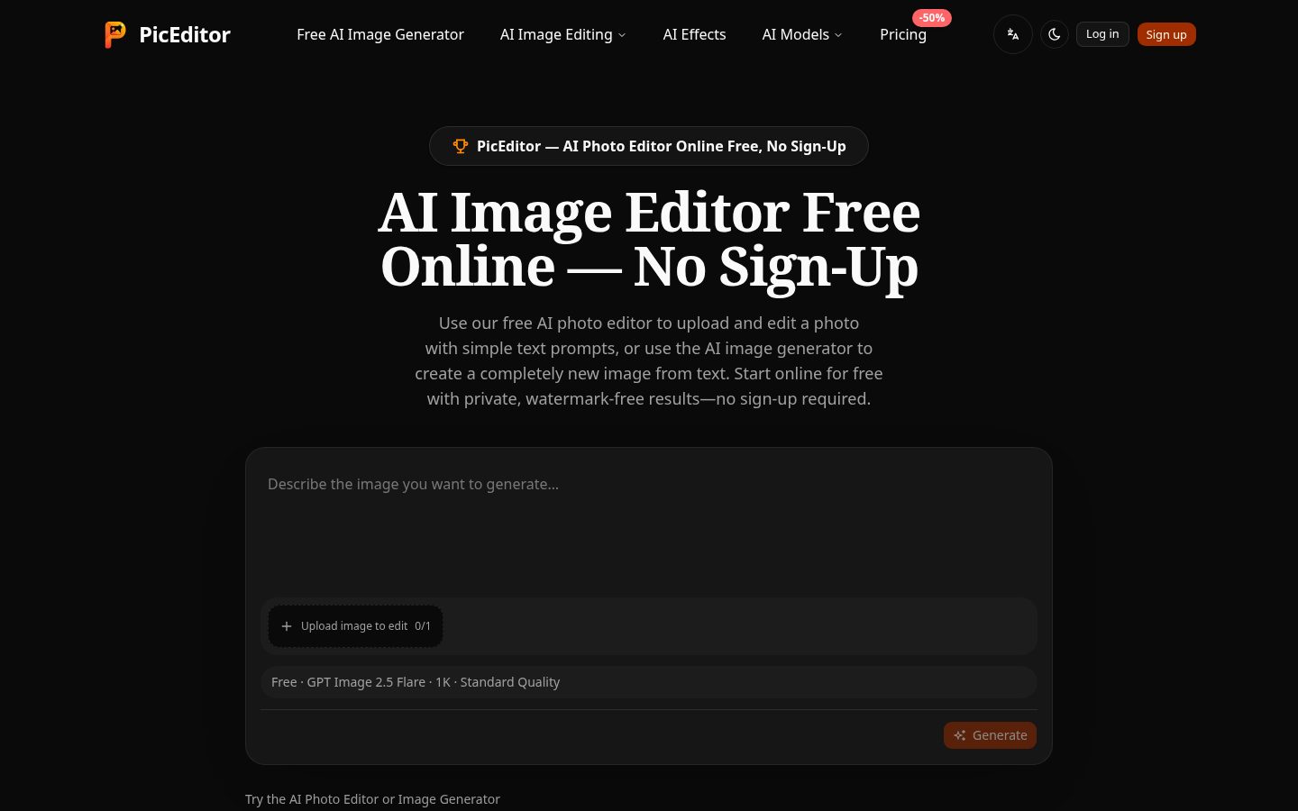 PicEditor Homepage