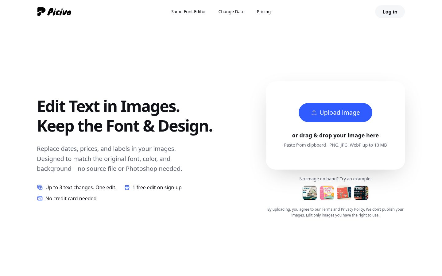 Picivo Homepage