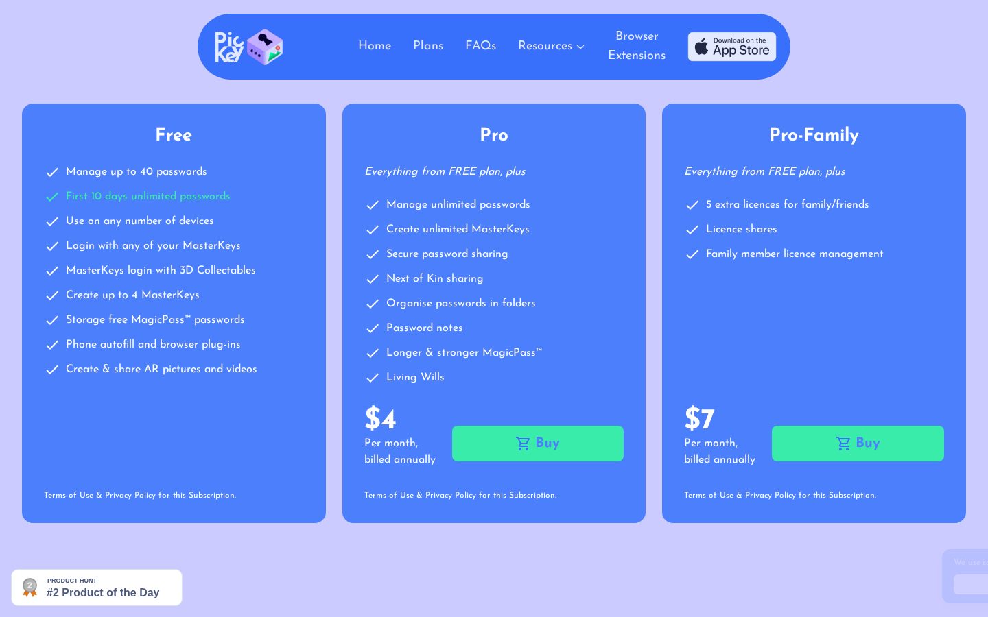 PicKey AI Pricing