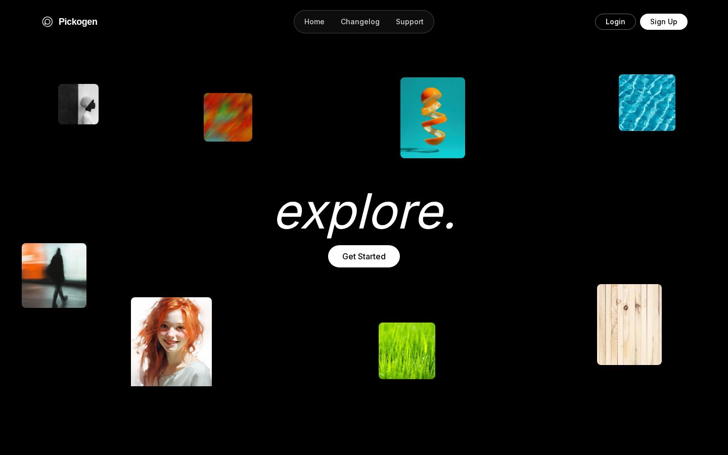 Pickogen Homepage