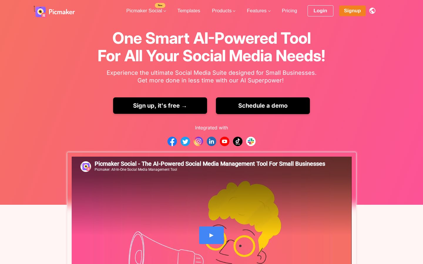 Picmaker Homepage