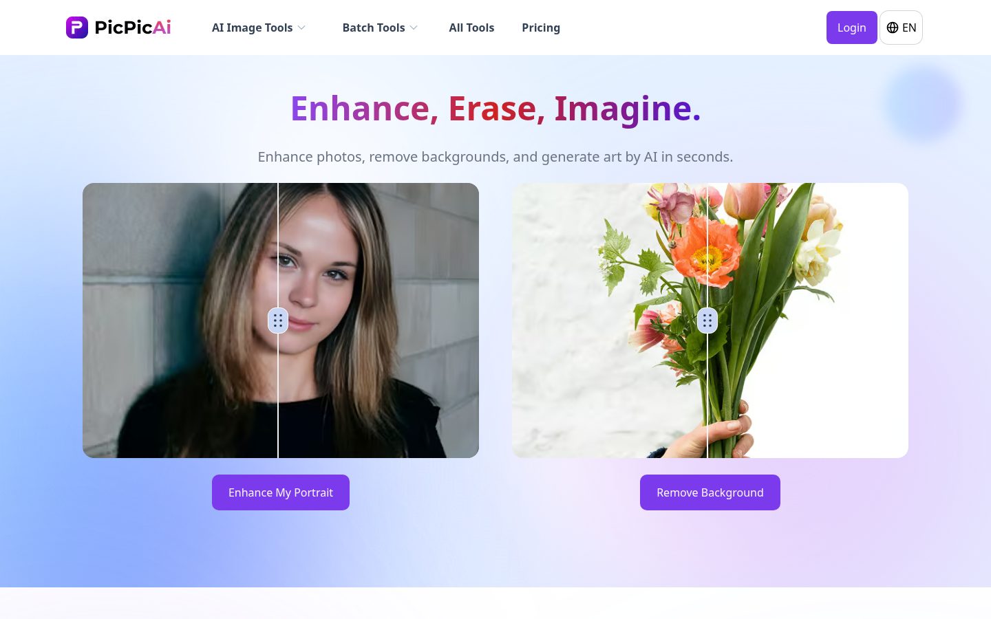 PicPicAI Homepage