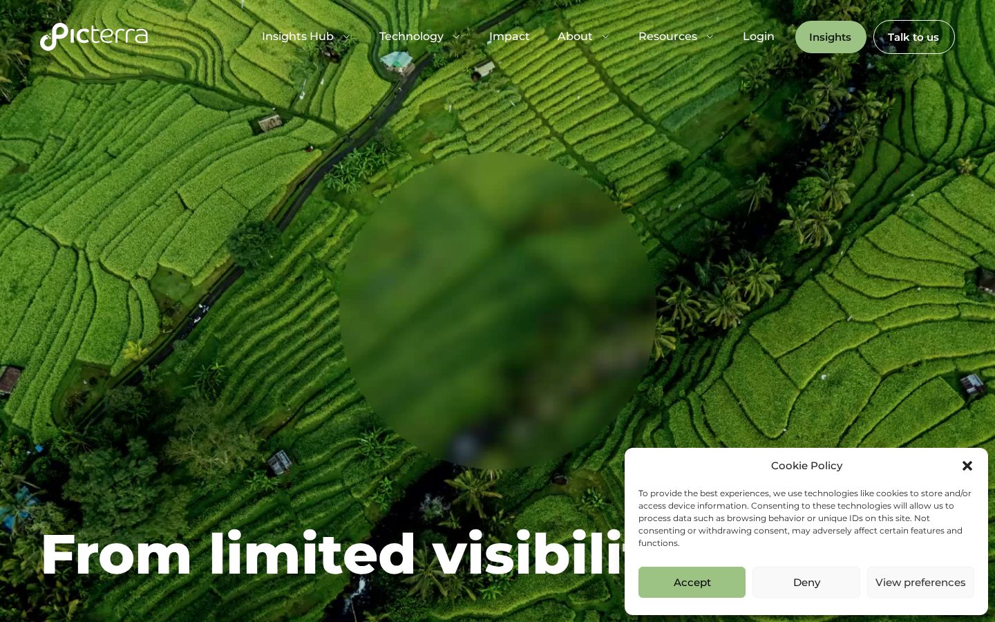 Picterra Homepage