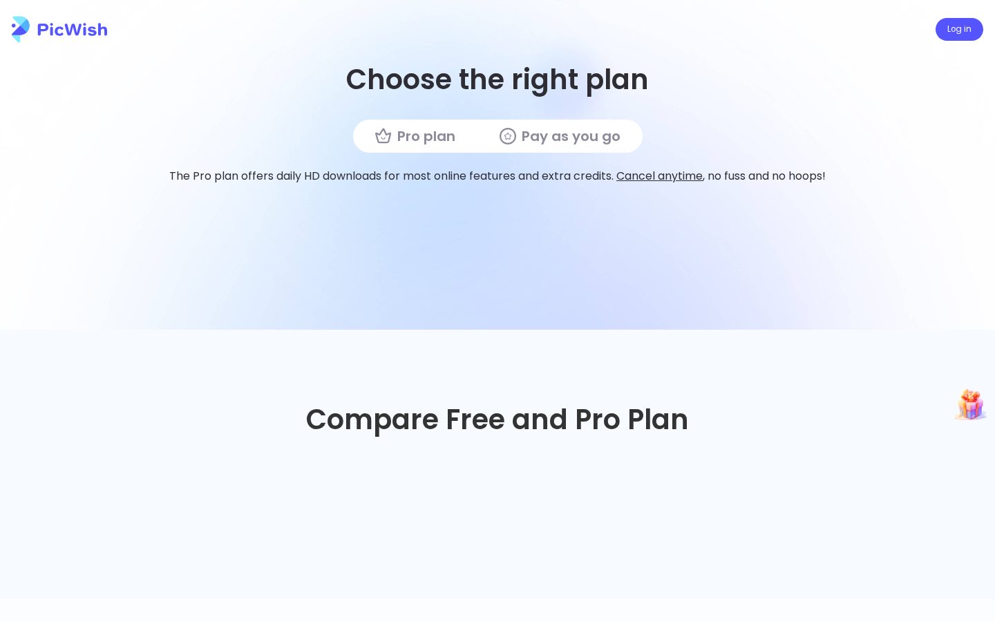 PicWish Pricing