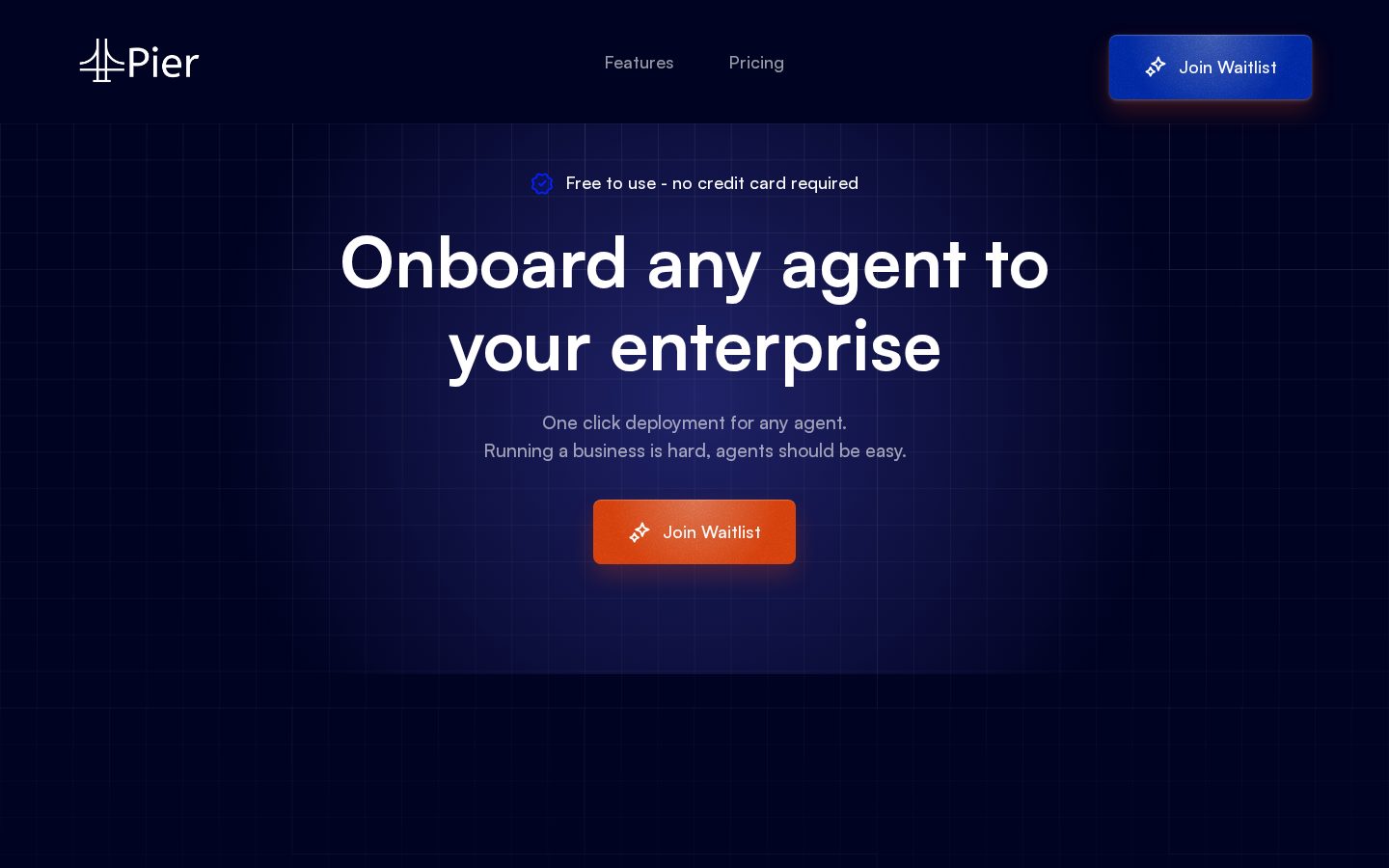 Pier AI Homepage
