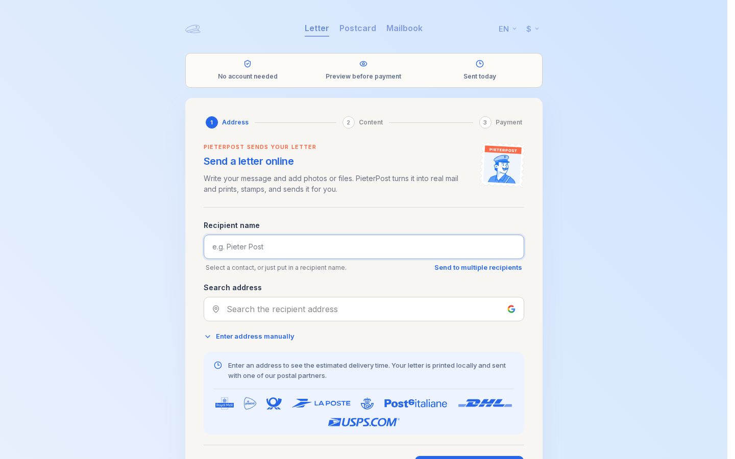 PieterPost MCP Homepage
