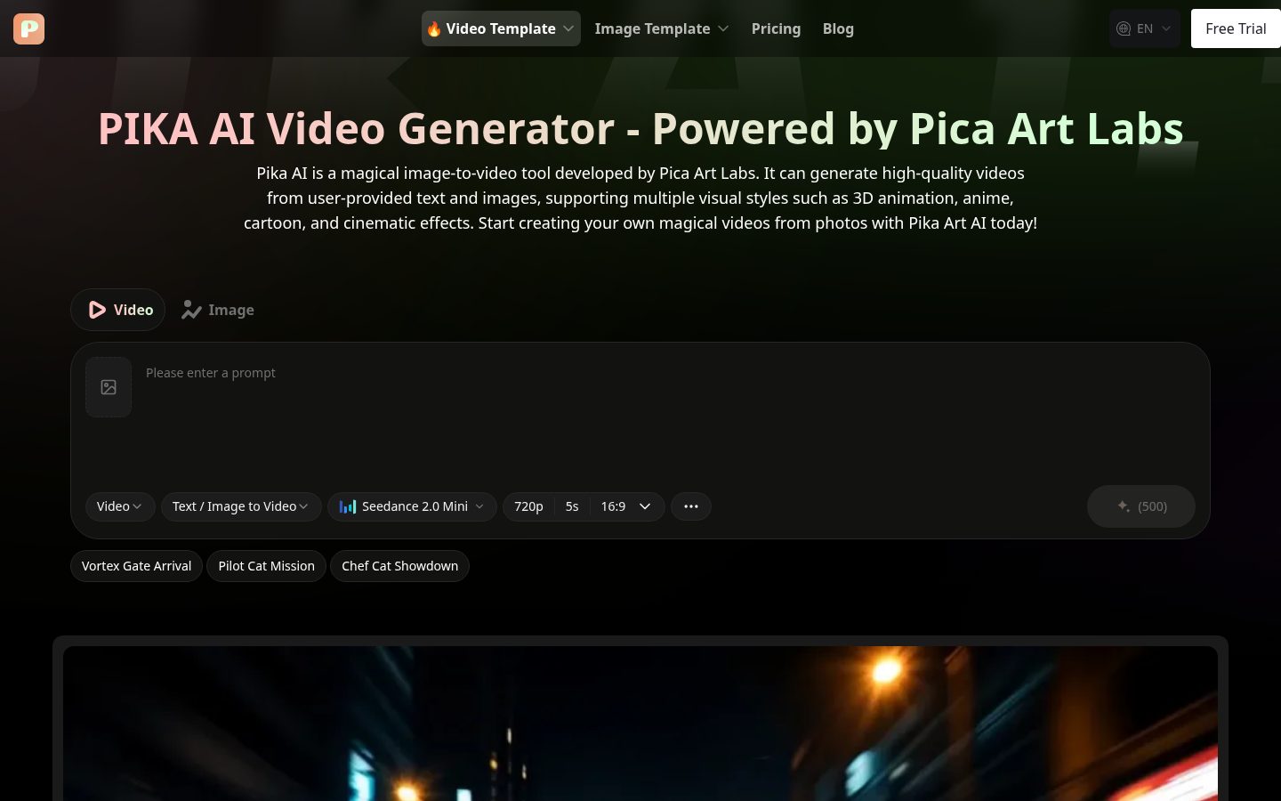 pikaai.org Homepage