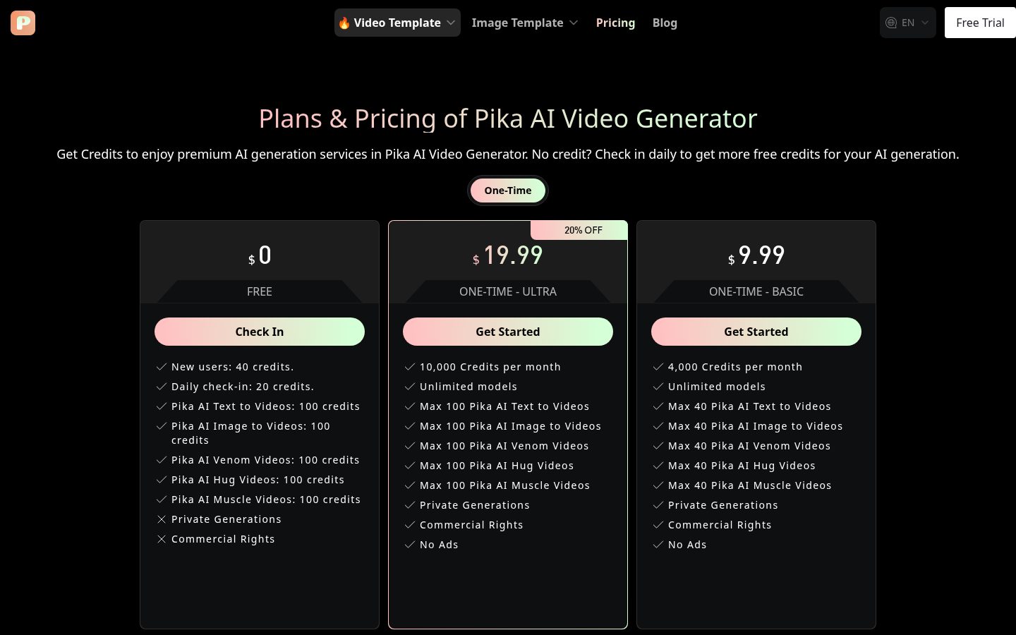 pikaai.org Pricing