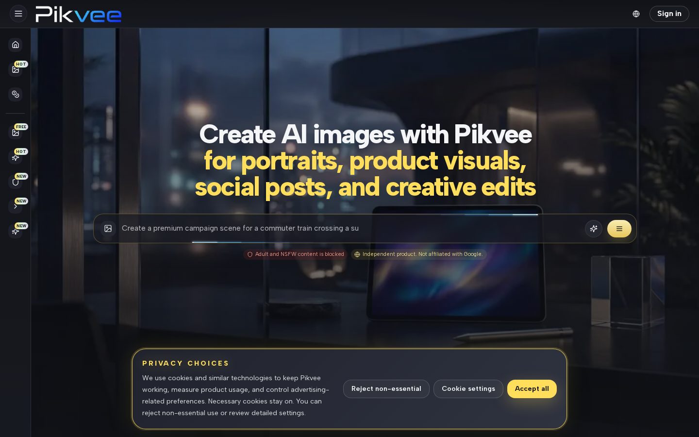 Pikvee Homepage
