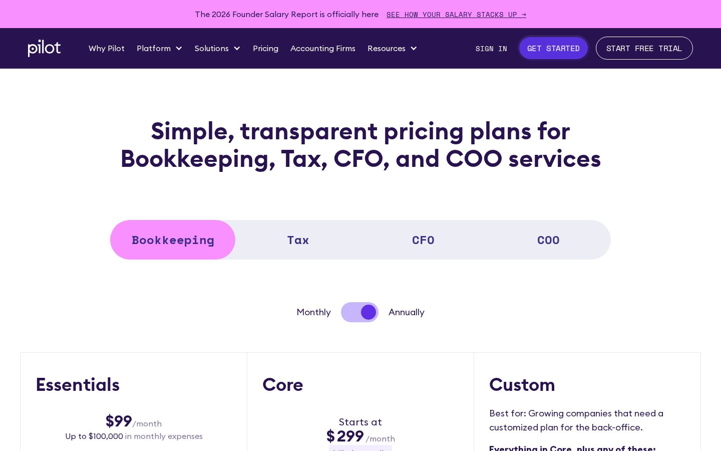 Pilot Pricing