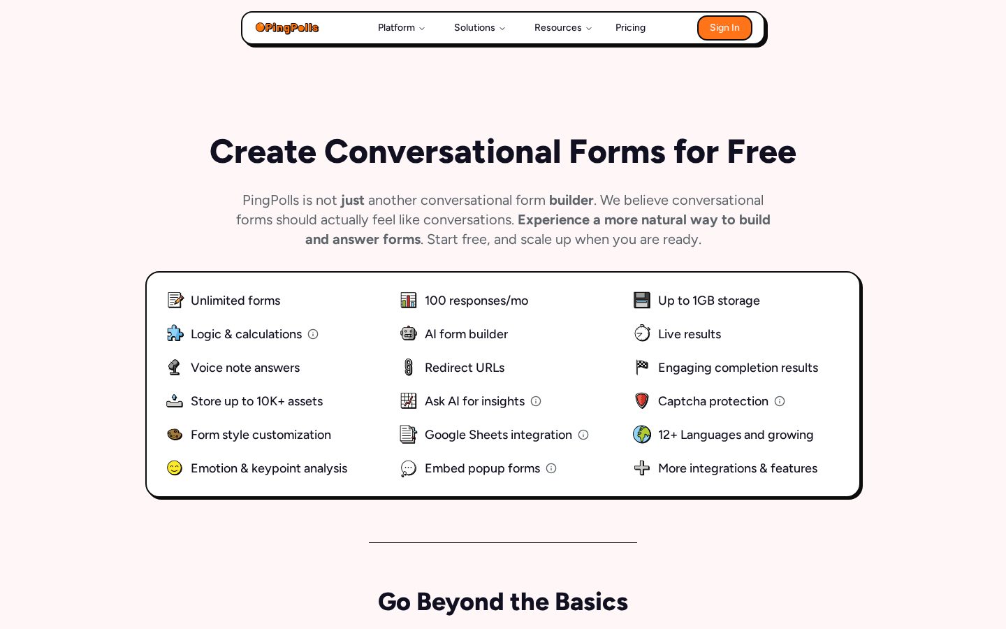 PingPolls v1.0 Pricing