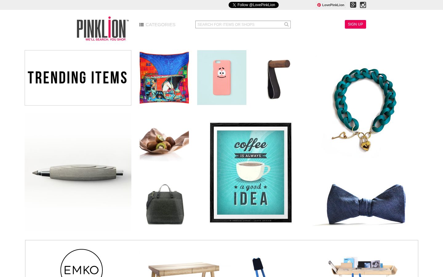 PinkLion Homepage