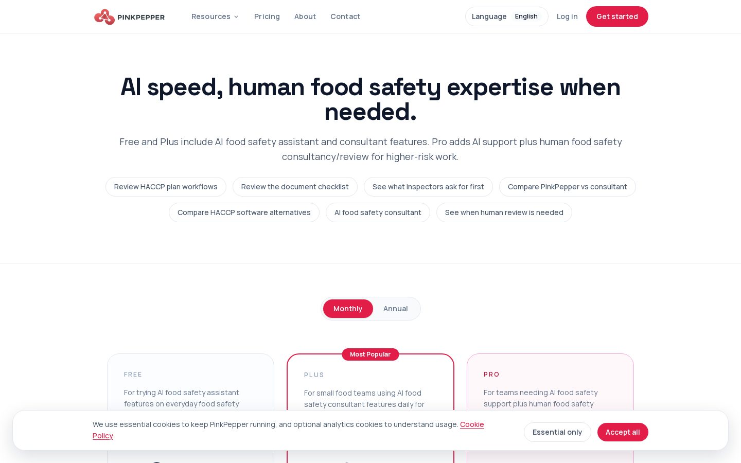 PinkPepper Pricing