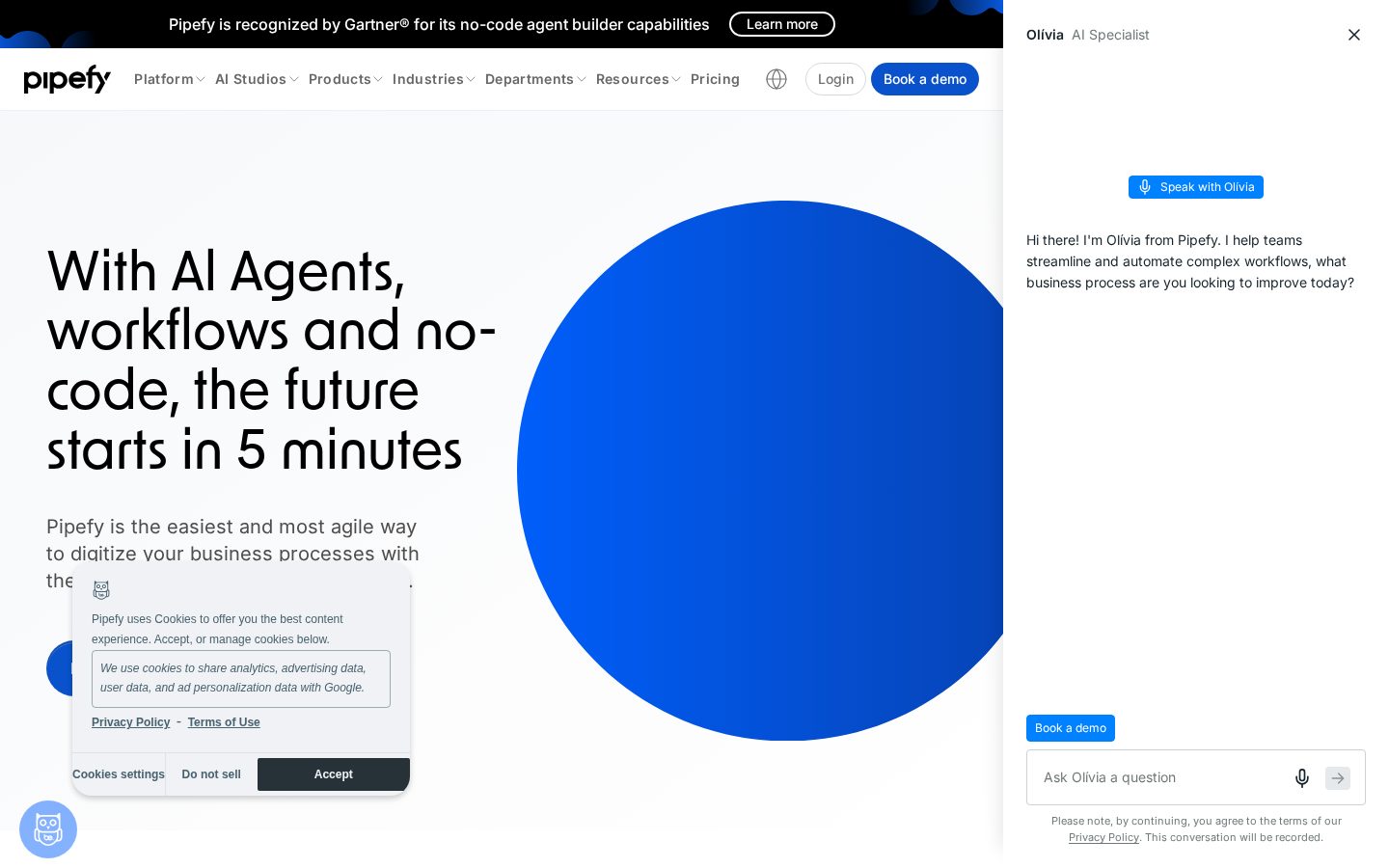 Pipefy Homepage