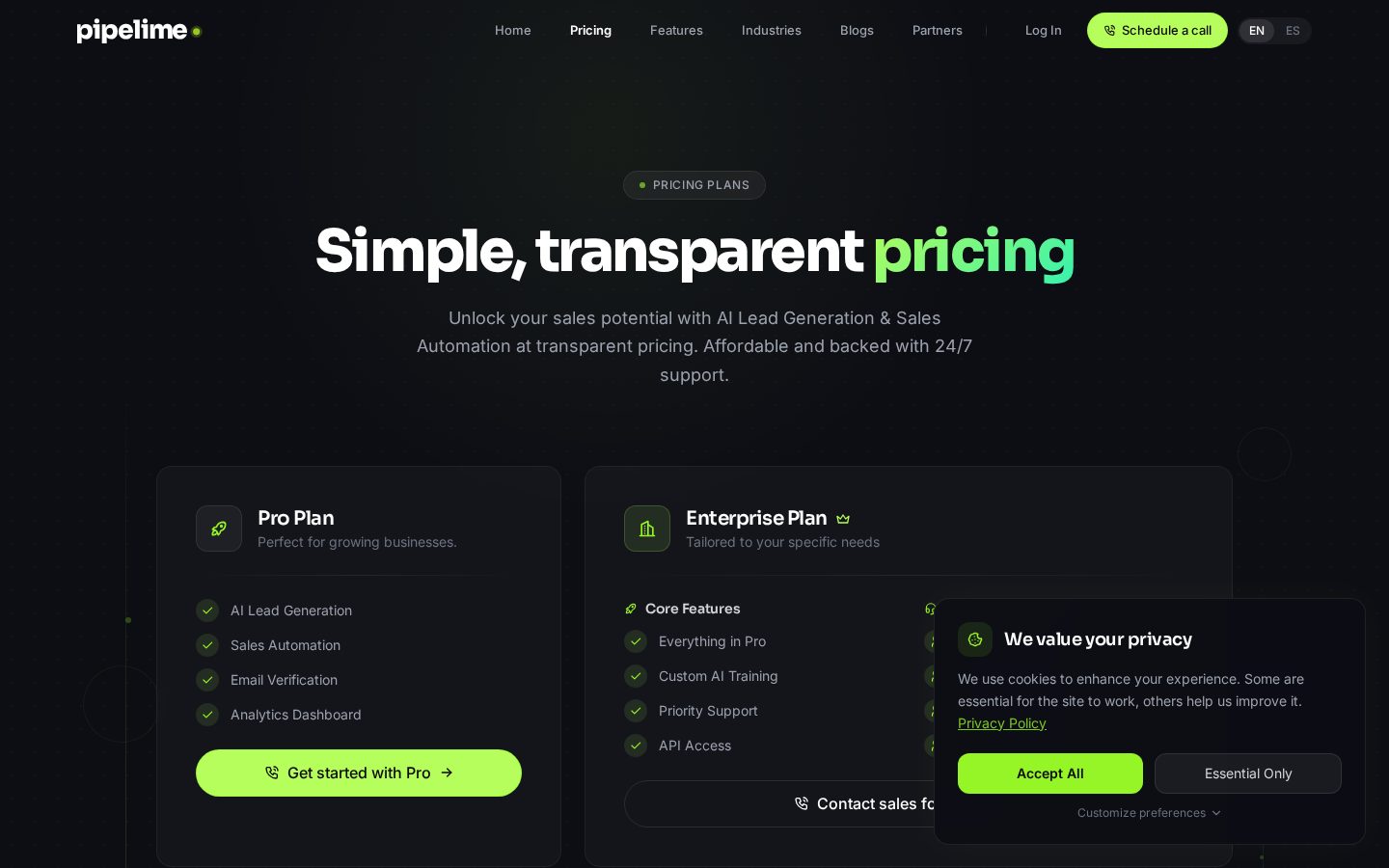 PipeLime Pricing
