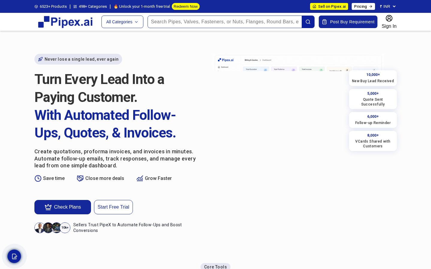 Pipex.ai B2B Marketplace of Manufacturer Pricing
