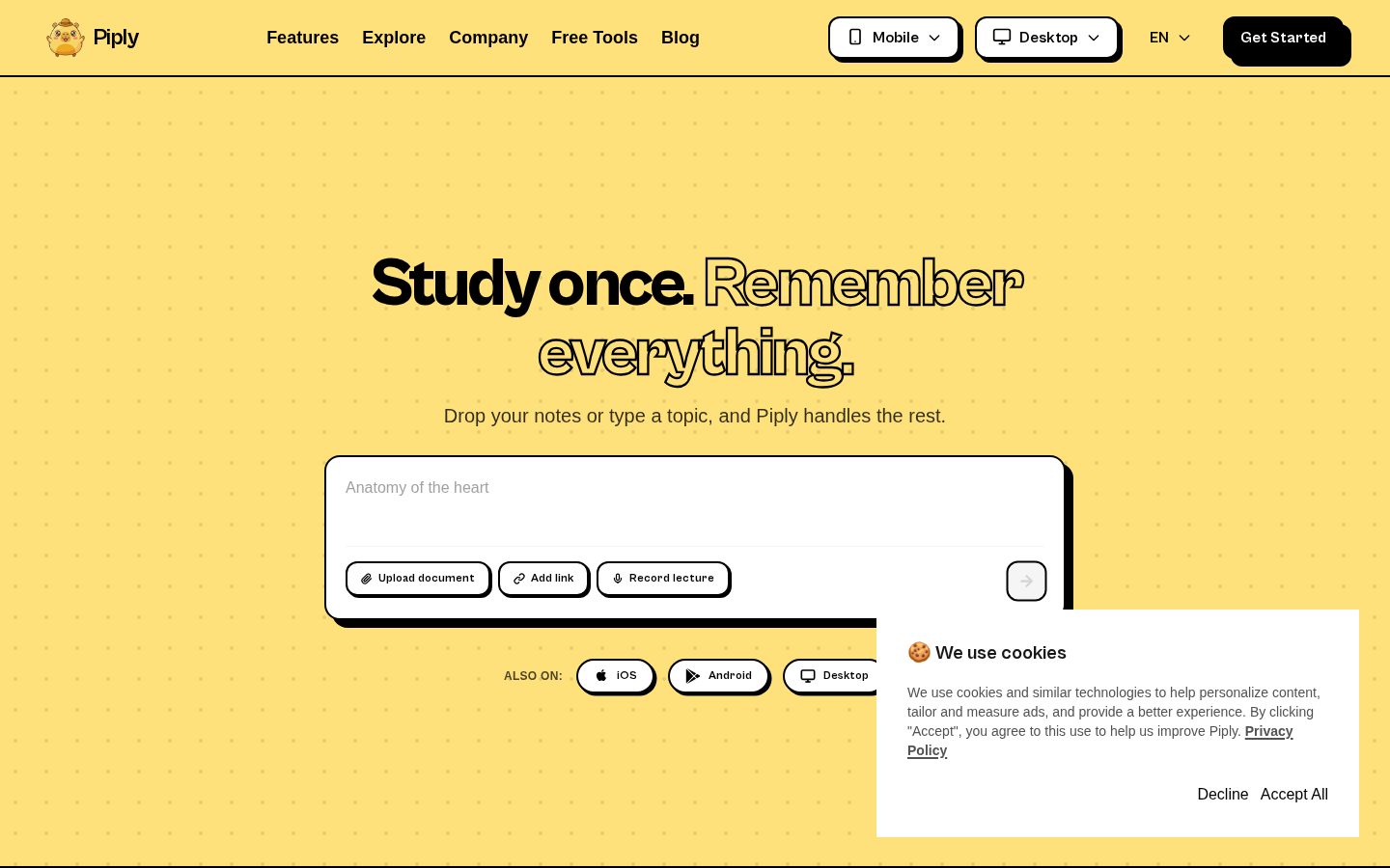 Piply Homepage