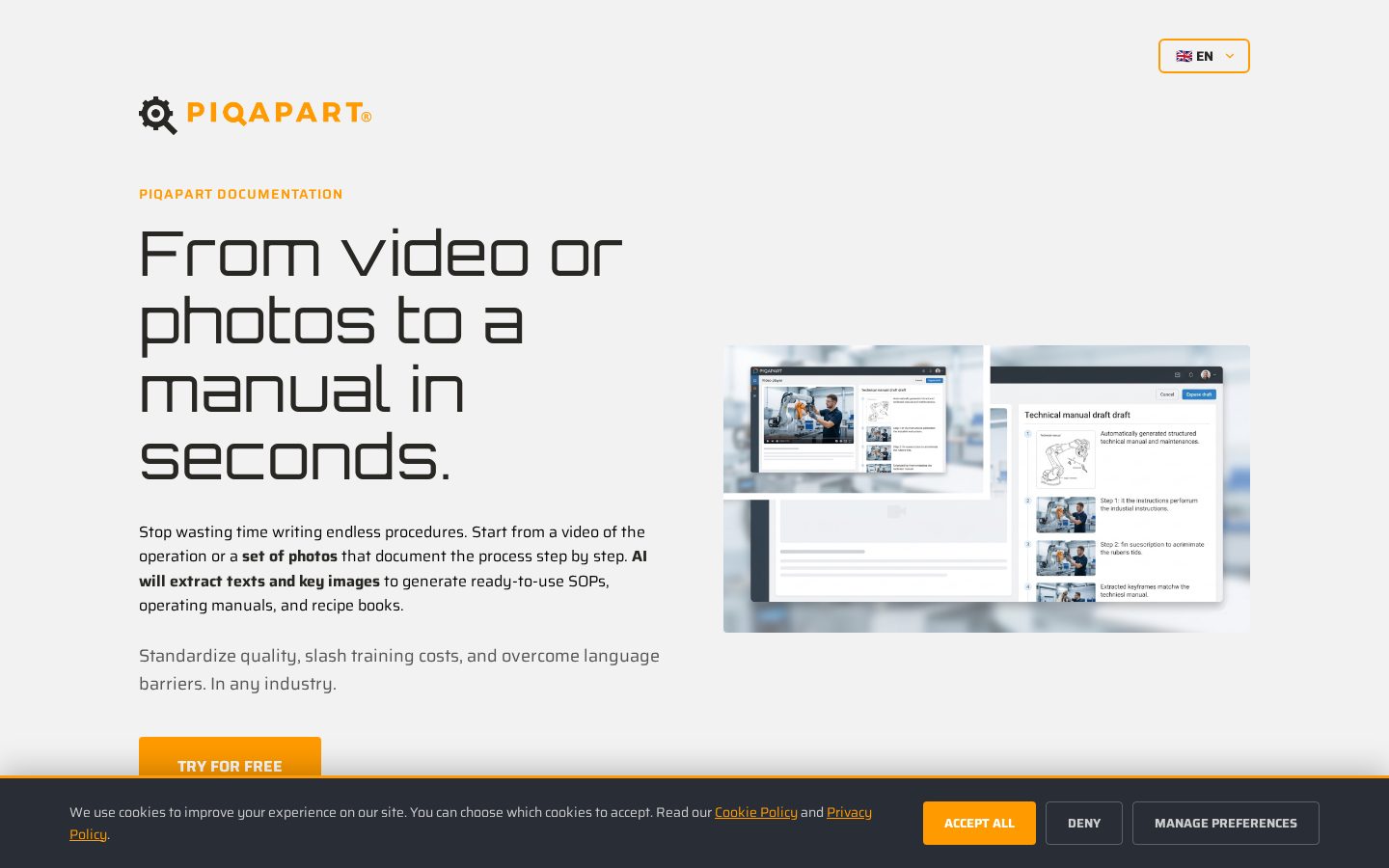 PIQAPART Homepage