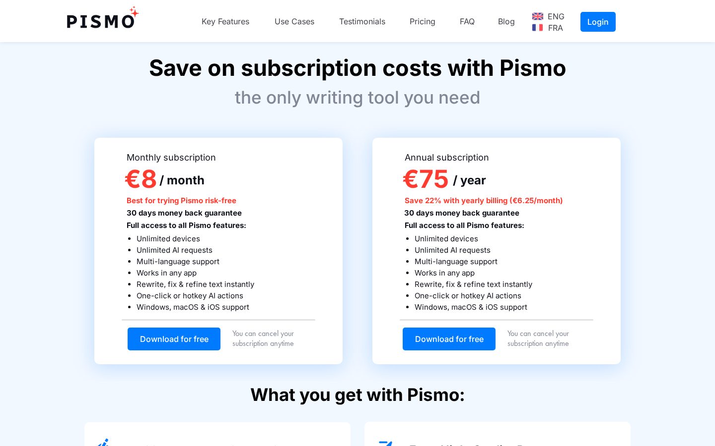 Pismo Pricing