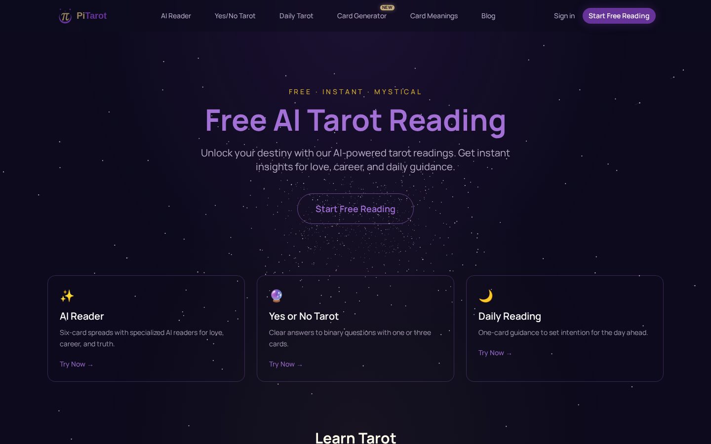 PiTarot Homepage