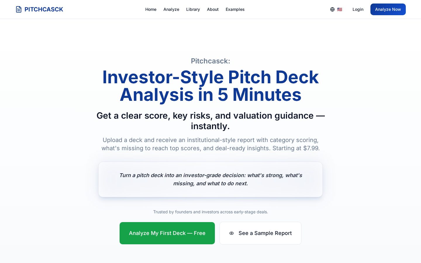 PITCHCASCK Homepage