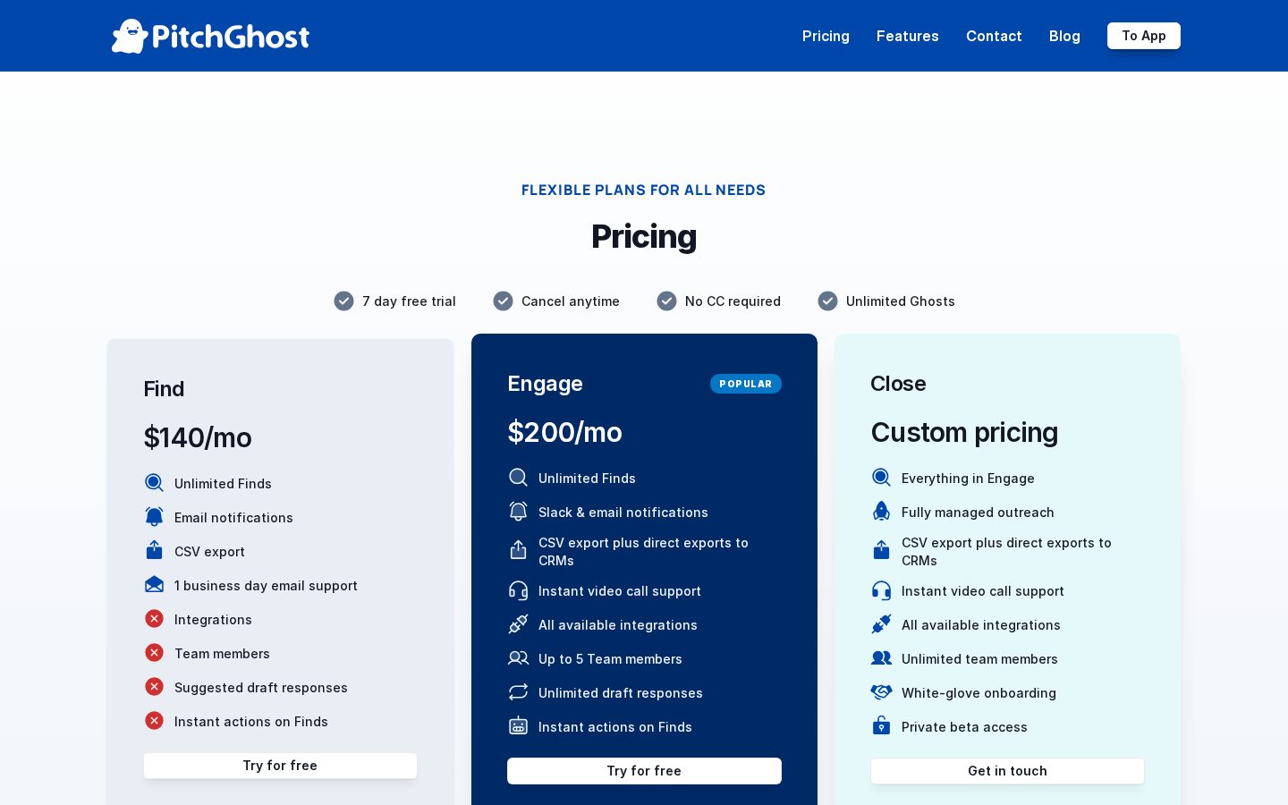 PitchGhost Pricing