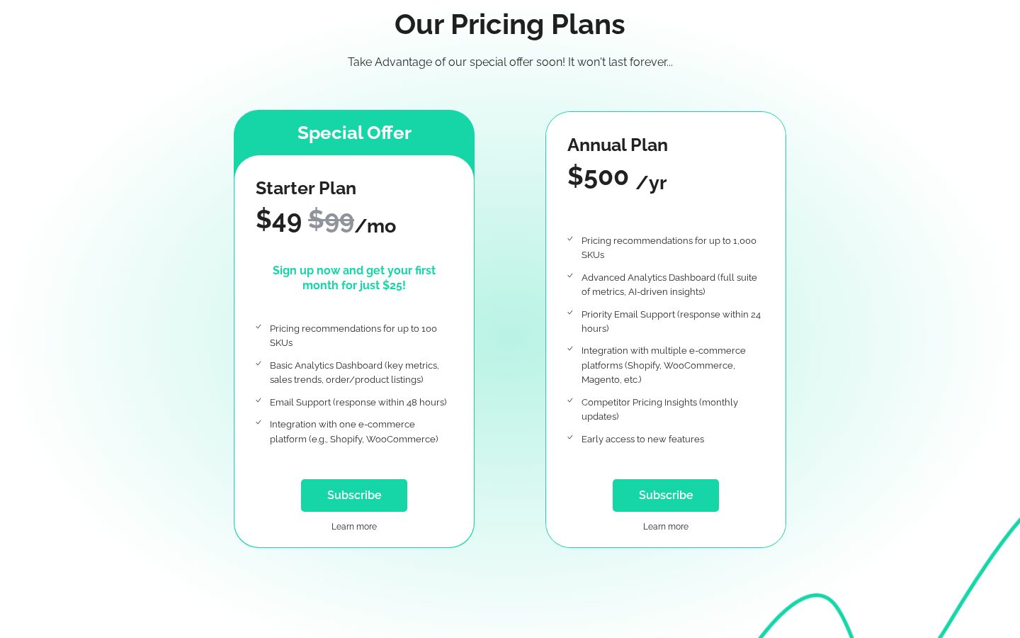 Pivotics Pricing